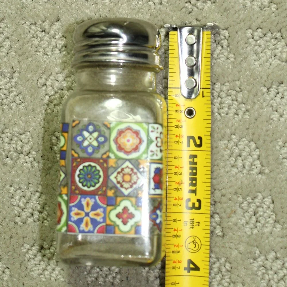 RARE!! Pier 1 Mexicali Pattern Salt & Pepper Shakers